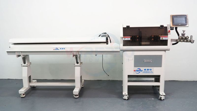 Wire stripping machine and wire stacker